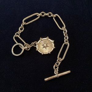 Lisa Robertson Bronze Medallion Bracelet, NWOT